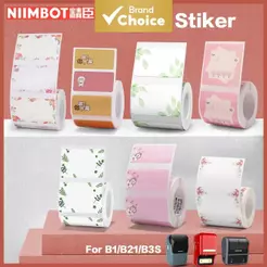 Niimbot B21 B1 impressora de etiquetas, etiquetas térmicas Bluetooth, adesivos autocolantes
