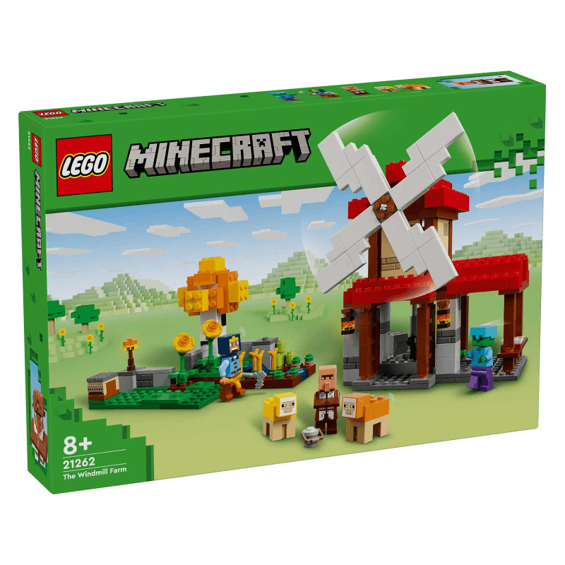 LEGO Minecraft - A Fazenda do Moinho de Vento - 462 Peças - 21262