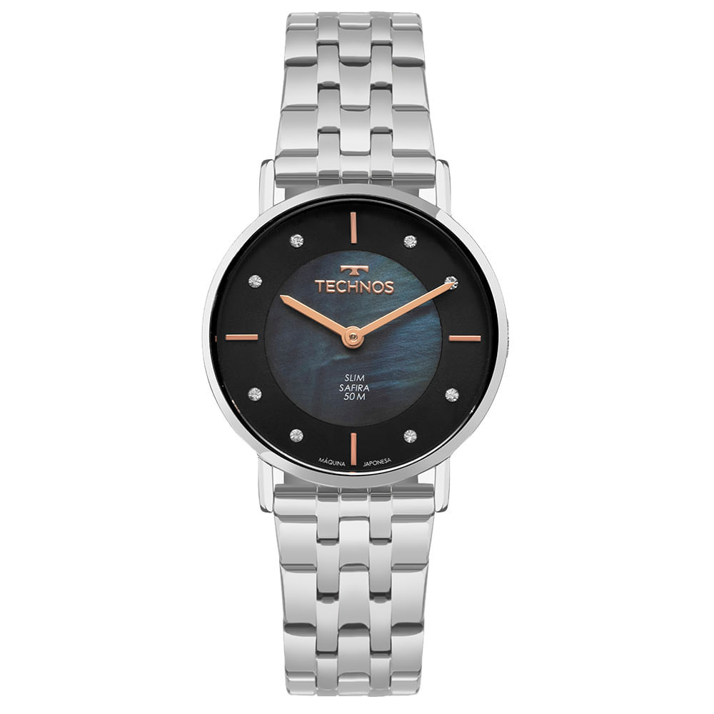Relógio Technos Feminino Slim Prata - 2025LUD/1A