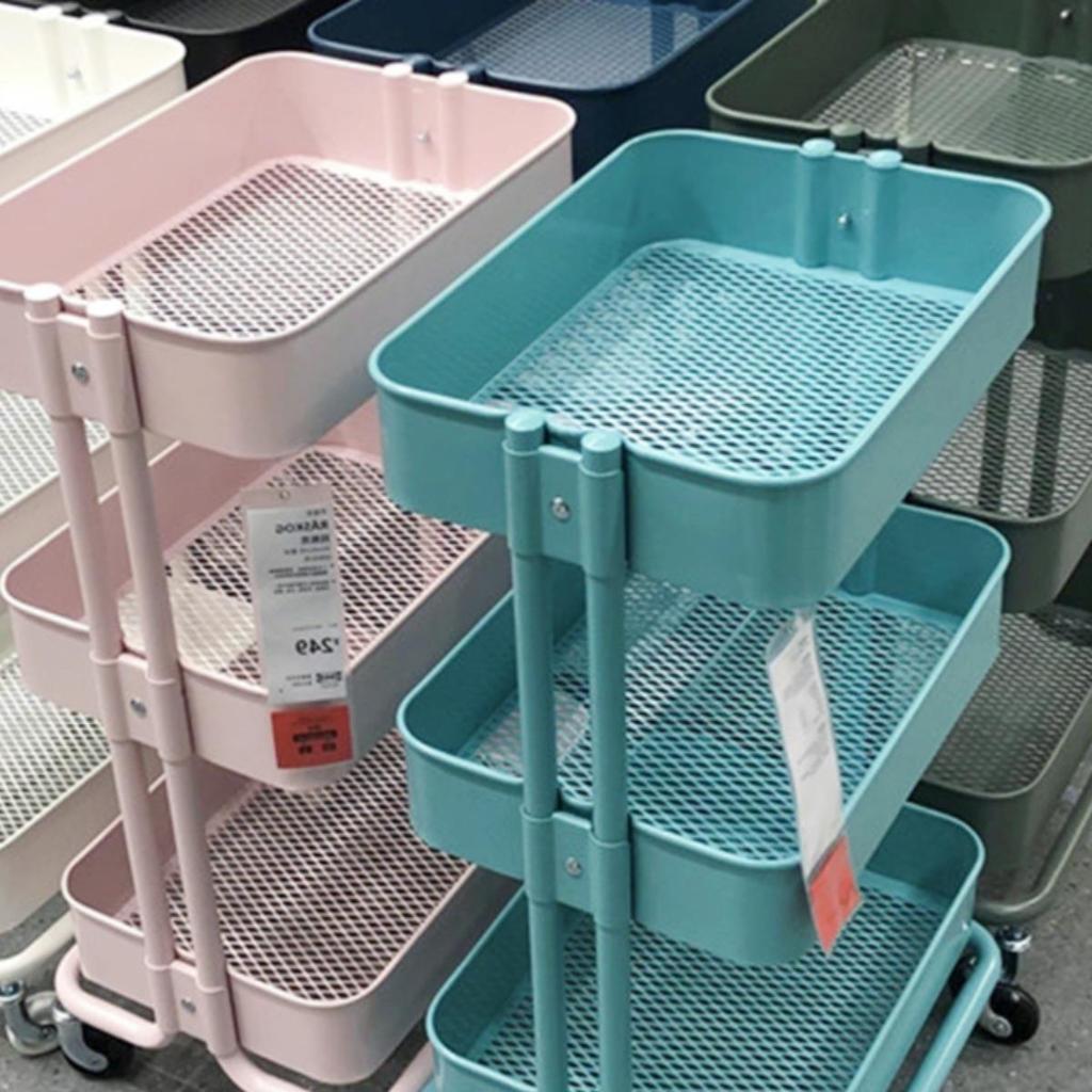 Prateleira para carrinho pequeno, multicamadas, do chão ao teto, quarto doméstico, cozinha, lanches para bebês