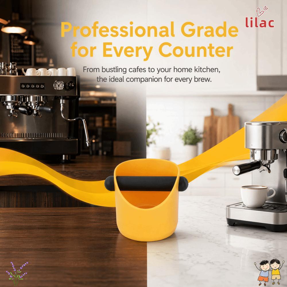 Caixa De Batida Para Café Expresso LILAC , Haste Removível , De Tamanho De 4.3 Polegadas , Construção De Borracha Plásti
