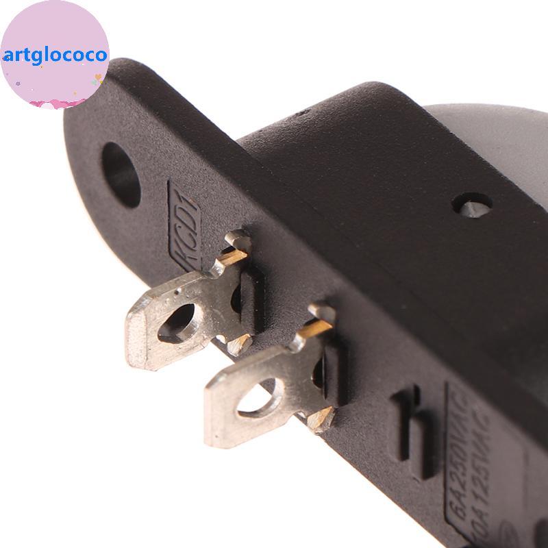 Artglococo 5 Peças Interruptor De Botão Liga/Desliga De Luz De 2 Pinos 250V 6A AC AMP 125V 10A Elétrica Wok Panela De Ar