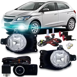 Kit Farol Milha Neblina Onix Prisma Lt Ltz 2012 2013 2014 2015 2016 + Kit Xenon 8000k