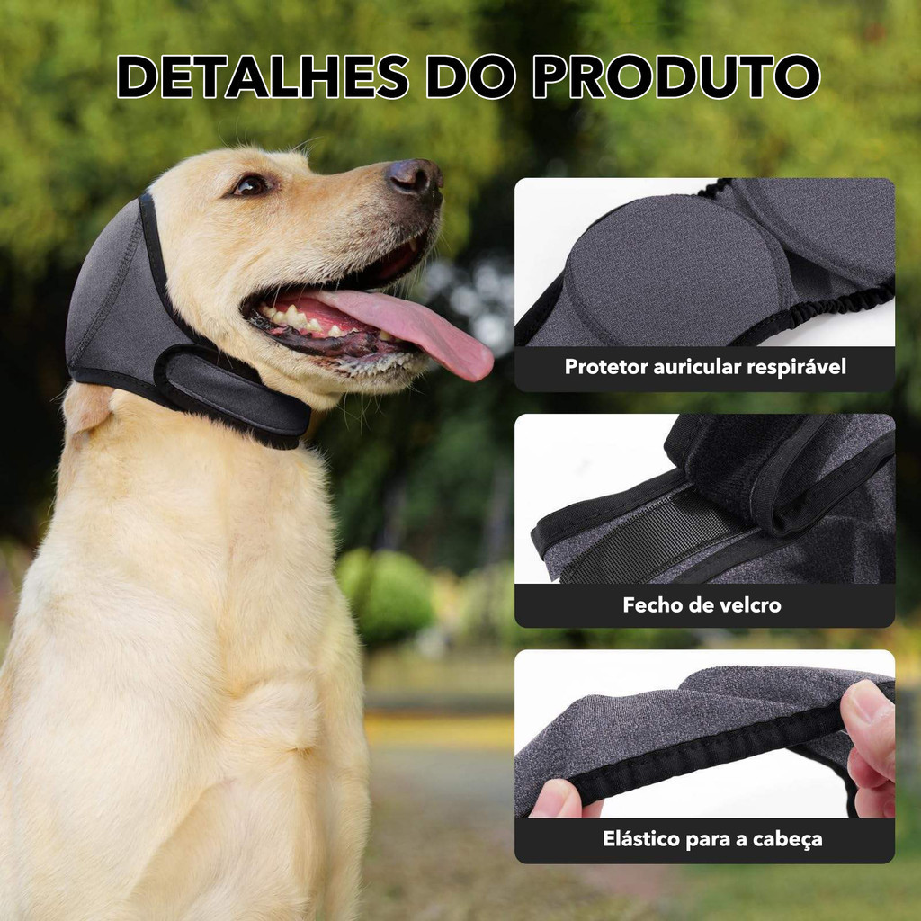 Protetores De Ouvido Para Cães , Calmantes Com Redução De Ruído Ajustáveis