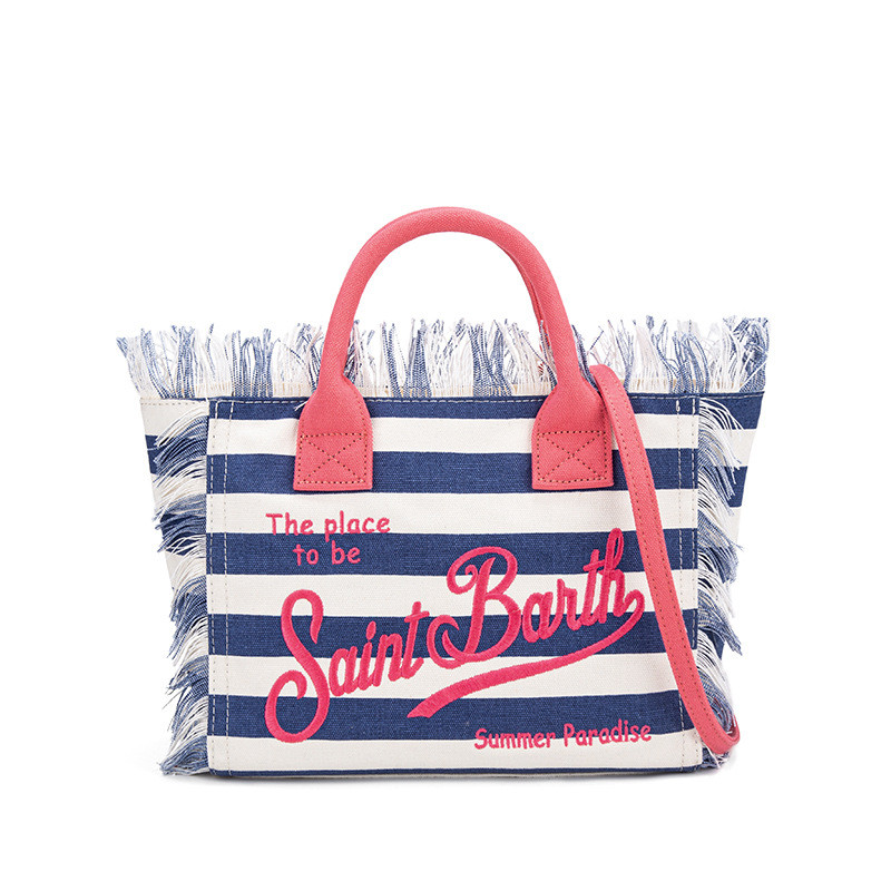 Saint Martin praia lona sacola novo estilo borla bordado bolsa europeu americano na moda saco do mensageiro feminino