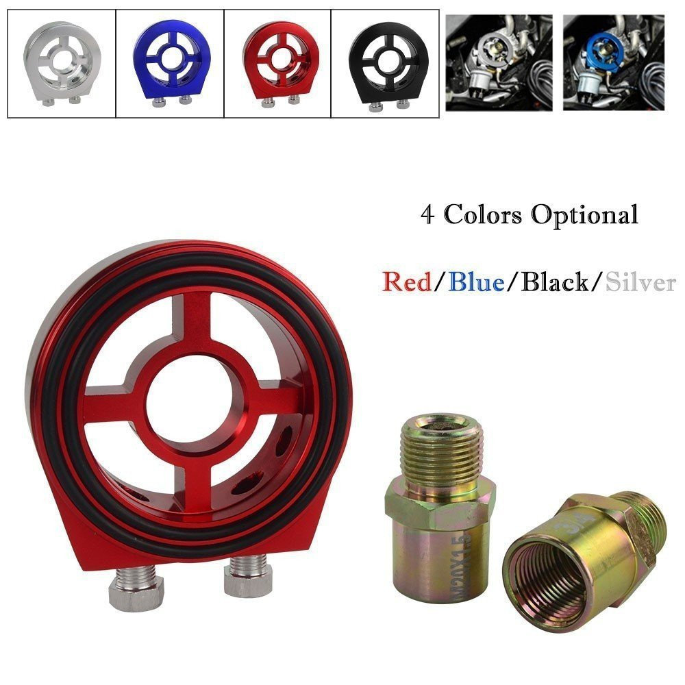 Alumínio Filtro De Óleo Sanduíche Plate Adapter Para Carro Medidor Defi Temperatura Do E Sensor De Pressão Adaptador