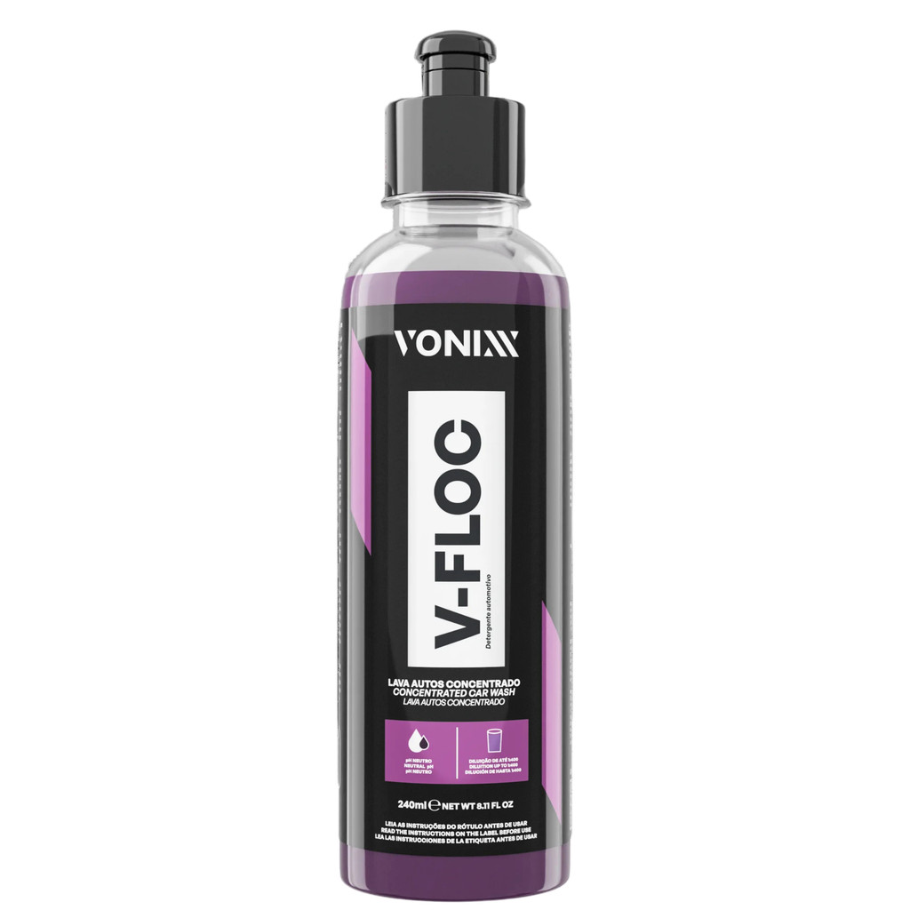 Lava Autos Shampoo Super Concentrado V-Floc 240ml Vonixx