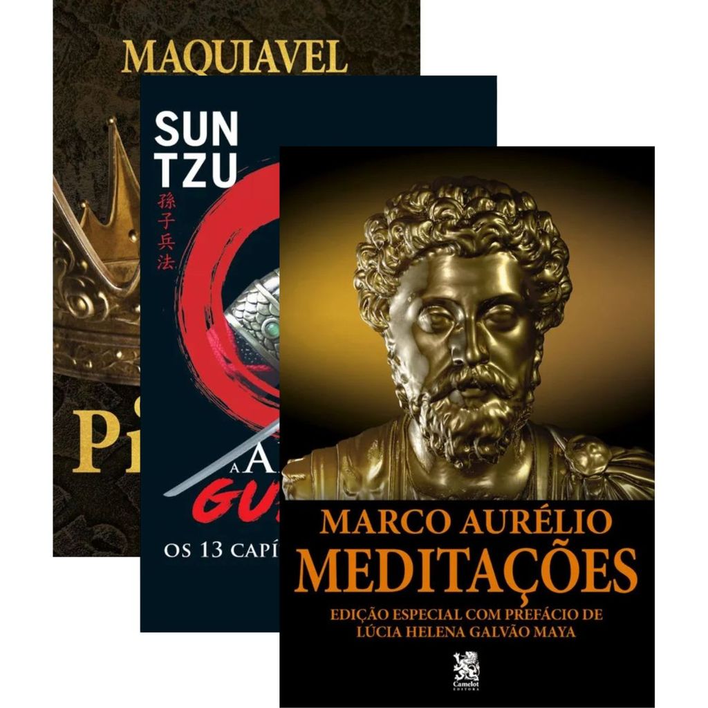 Kit 3 Livros | O Príncipe + A Arte da Guerra + Meditações de Marco Aurélio