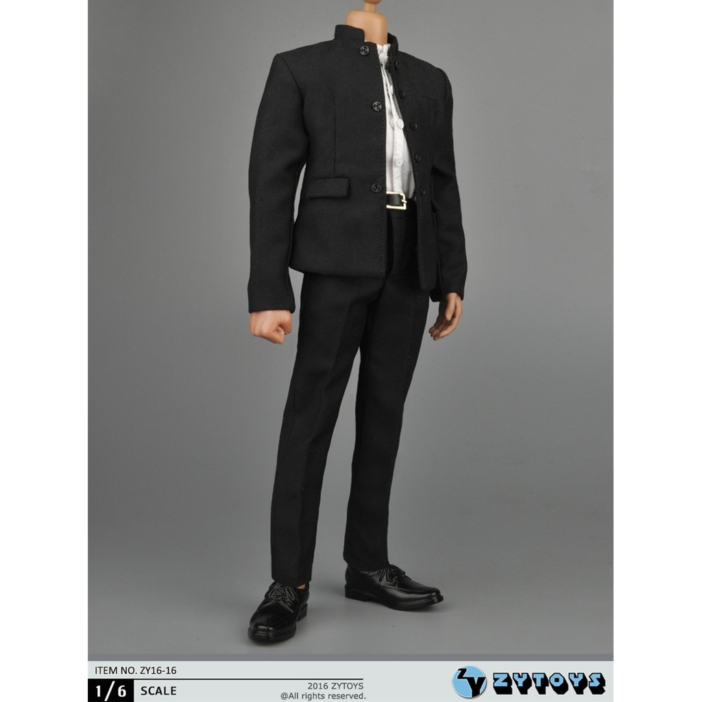ZYTOYS 1/6 roupas masculinas zhongshan roupas ZY16-16 soldado figura boneca 40cm roupas zhongshan