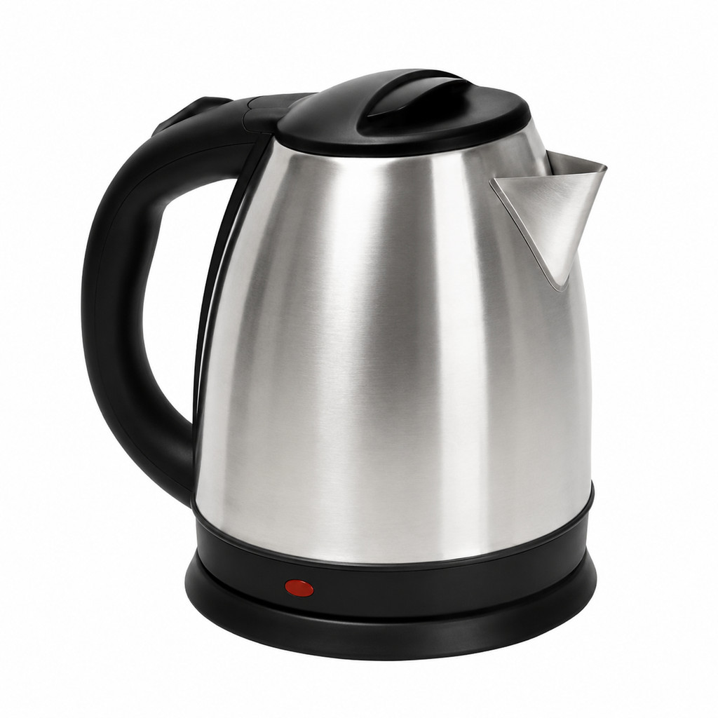 Chaleira Elétrica Inox 1.8L Jarra Elétrica Rápida 1200W Com Desligamento Automático Para Café Chá E Água Quente 110V