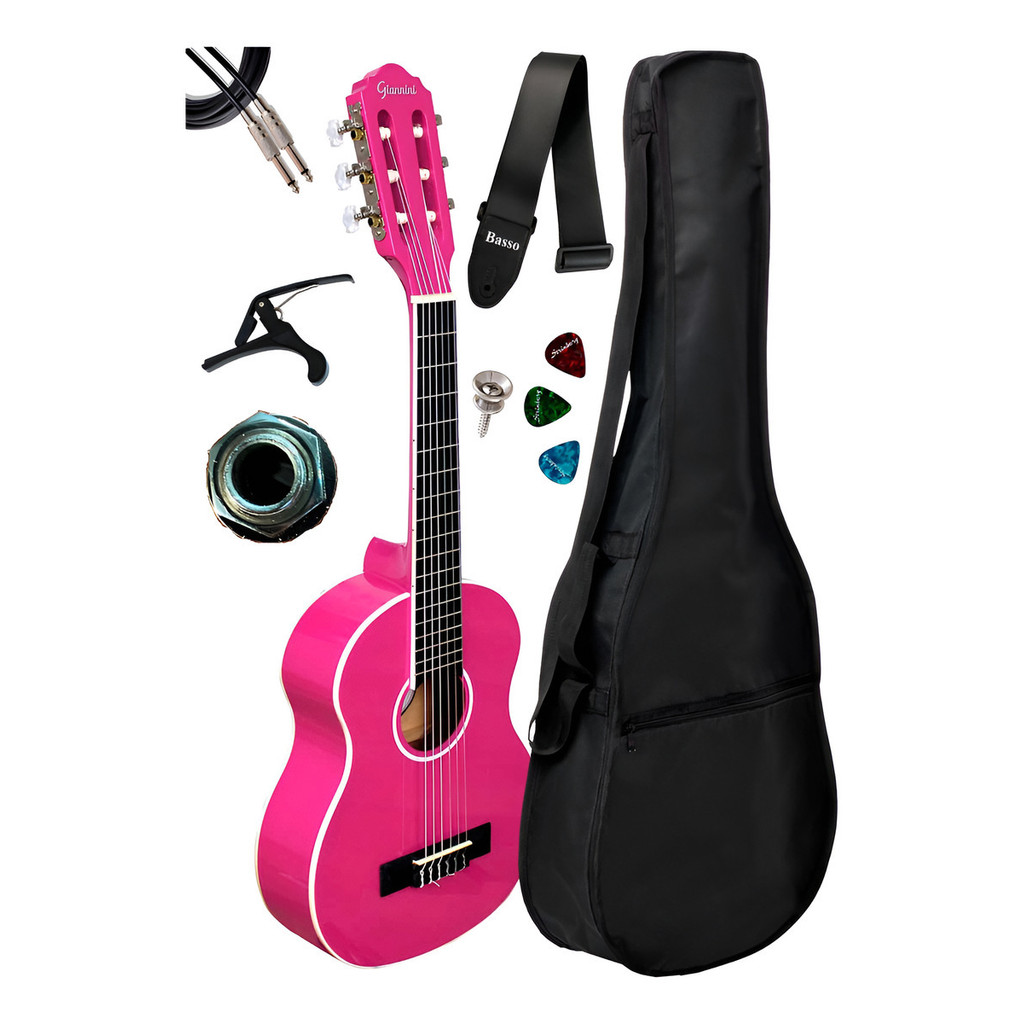 Violão Eletroacústico Giannini Start Nr + Capa E Acessórios