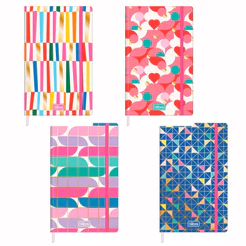 Caderno costurado grande sem pauta Fitto 80 folhas Trend 2 Tilibra