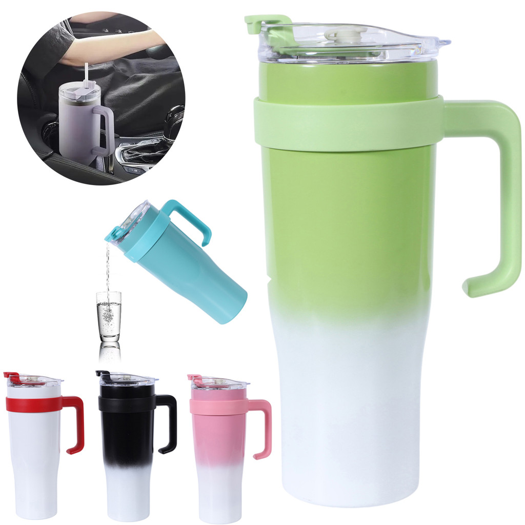Copo Térmico Inóx Com Canudo E Tampa Grande 1200ml 1.2litros