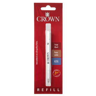 CARGA CROWN ESFEROGRAFICA GEL TIPO PARKER Cor: Azul | CA17004A em Oferta na Shopee