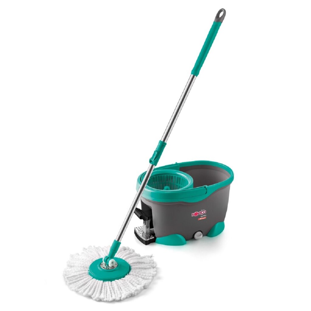 Mop Turbo Com Balde  Esfregão 17 Litros Noviça Cor em Oferta na Shopee
