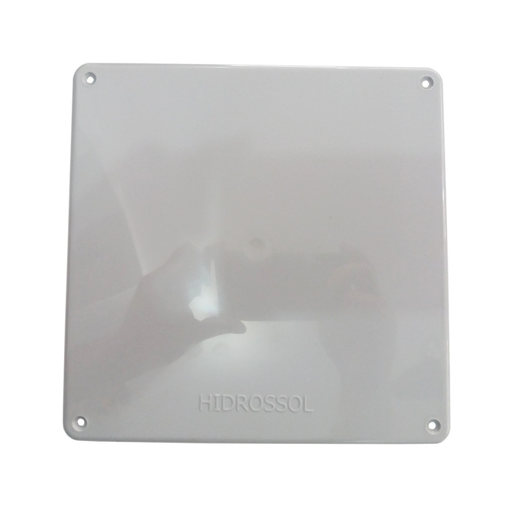 TAMPA P/ CAIXA DE PASSAGEM 20 X 20 CEGA CINZA HIDROSSOL em Oferta na Shopee