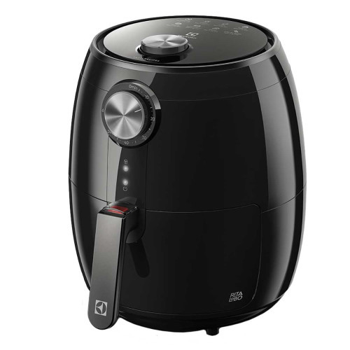 Air Fryer por Rita Lobo 3,2L Preta Efficient com Timer 1400W EAF15 Electrolux