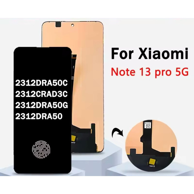 Tela Frontal Touch Compatível Para Xiaomi Redmi Note 13 Pro 5G 2312DRA50C 2312CR