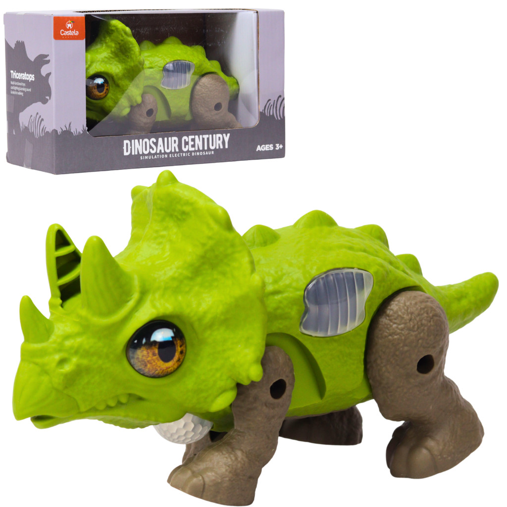 Brinquedo Dinossauro Divertido Com Luz Som e Movimentos Verde - Castela