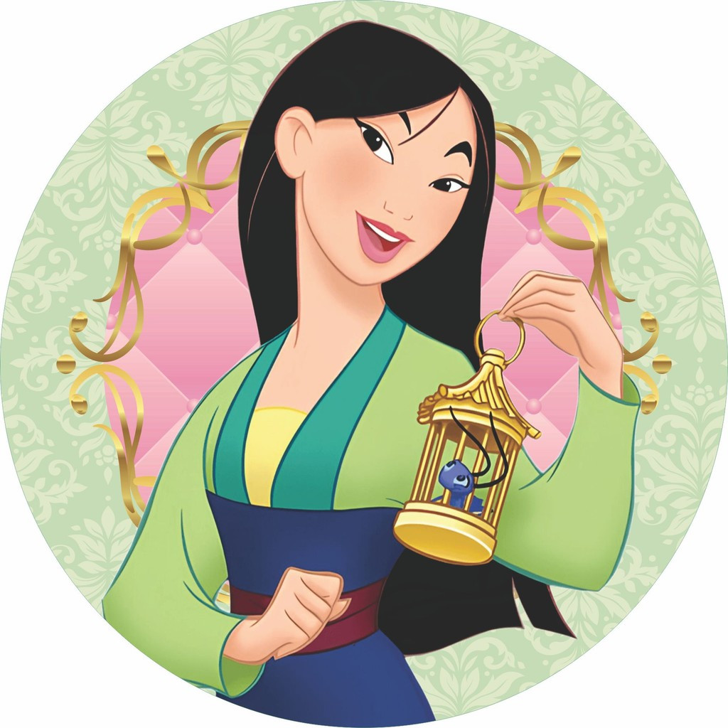 Painel Princesa Mulan| Decoração Festa Princesas | Tecido Premium | Vários Modelos | Frete Grátis | 150x150cm e 50x50cm