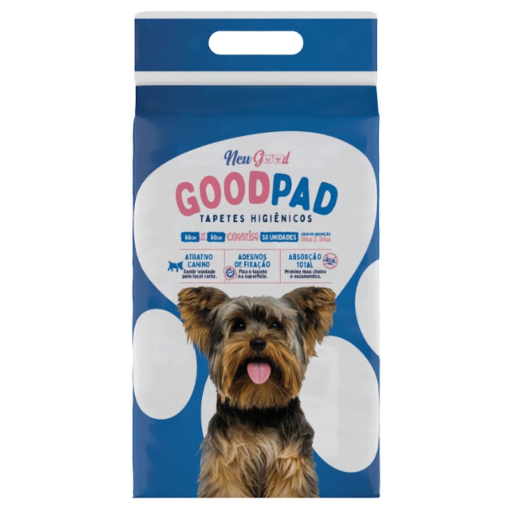 Tapete Higienico Good Pad P/ Cães E Gatos 60x60 Cm Com 30 Un