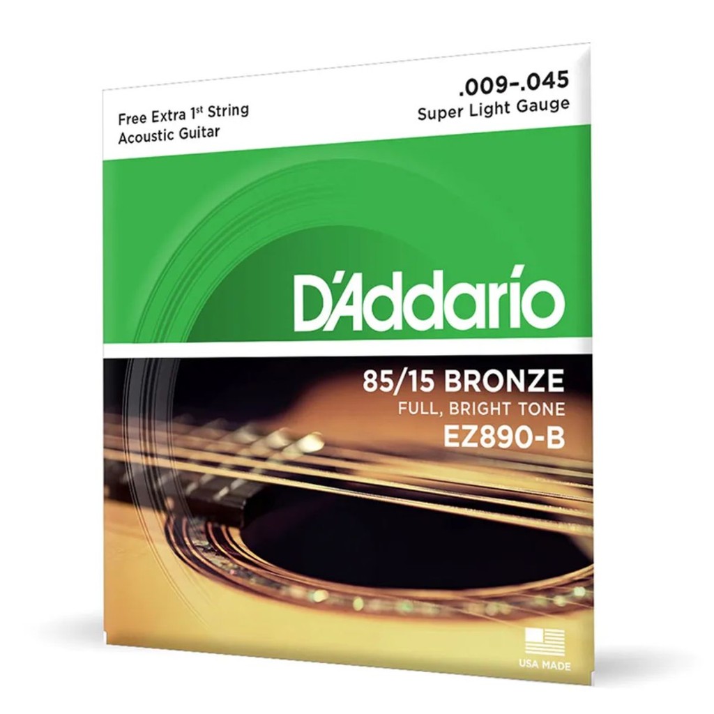 Encordoamento Para Violão Aço .09 Daddarío EZ890-B
