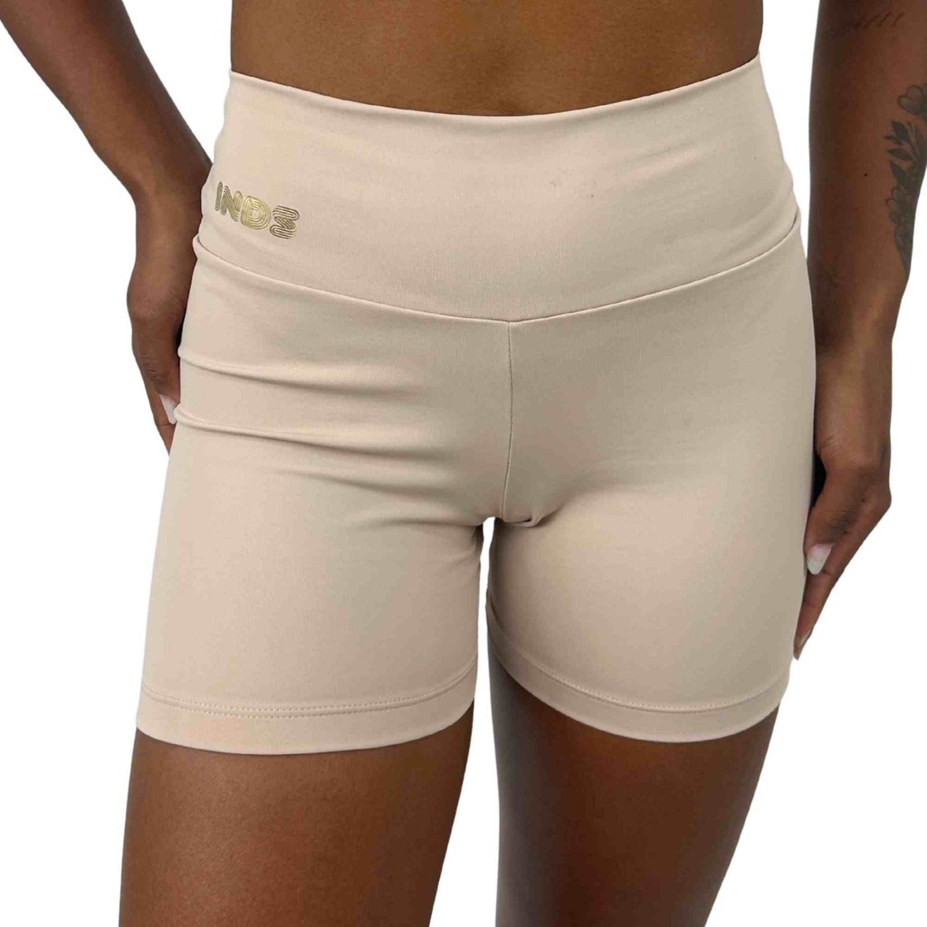 Short Fitness Active Nude Feminino Indrills de compressão Para Corrida Caminhada Academia Crossfit 