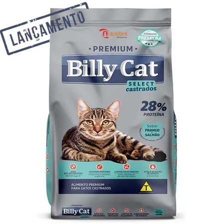 Billy Cat Castrados Frango e Salmão 15Kg