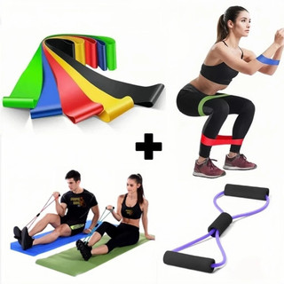 Kit com 5 Elásticos para Exercícios - Mini Band Original para CrossFit e Fisioterapia