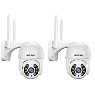 Kit 2 Câmera camera Externa Ip Prova D'água Infravermelho Externa Wifi Hd sistema icsee Branca em Oferta na Shopee