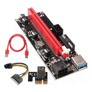 Placa Pci-e Express Riser Ver009s Usb 3.0 Extensor Ethereum em Oferta na Shopee