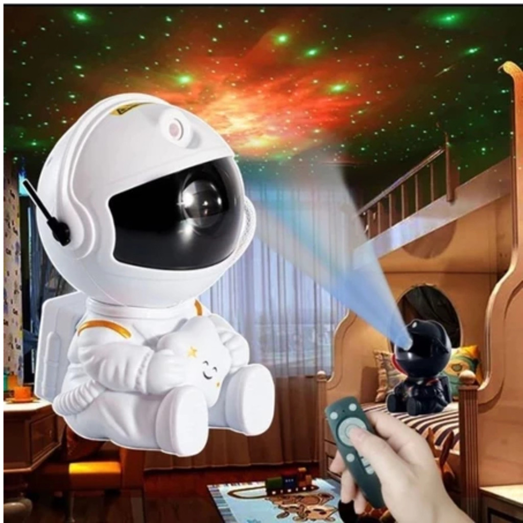 Mini Projetor De Luz Noturna Estrela De Astronauta Decoração Para Galáxia Luz De Luminaria Girado Céu Estrelada BYB