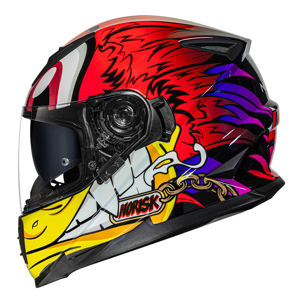 Capacete Masculino Feminino Norisk ff302 Loko Oculos Moto