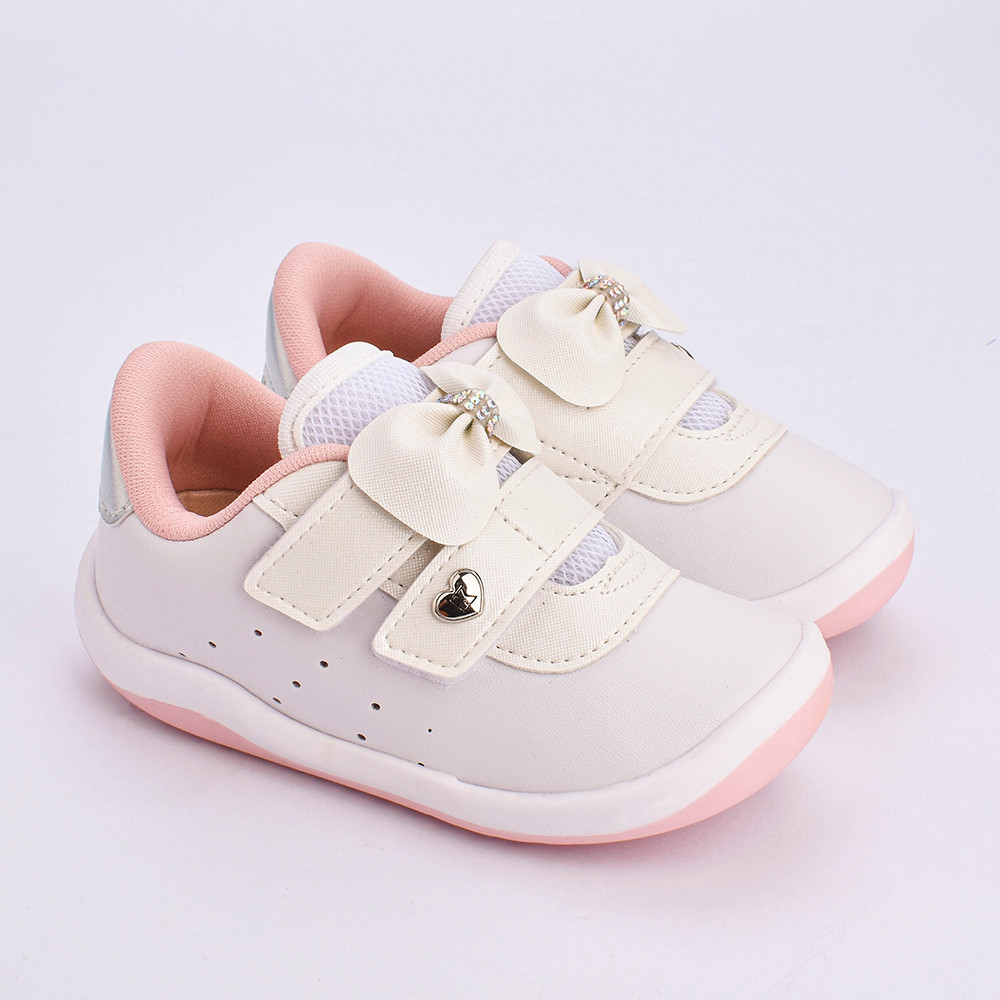 Tênis Menina Infantil Kidy Colors Equilíbrio Calce Fácil Ajustável Confortável Delicado Estiloso em Oferta na Shopee