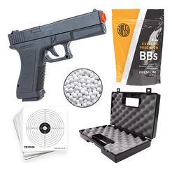 Pistola De Airsoft Gk-v307 + Maleta + Munição 6mm Arma