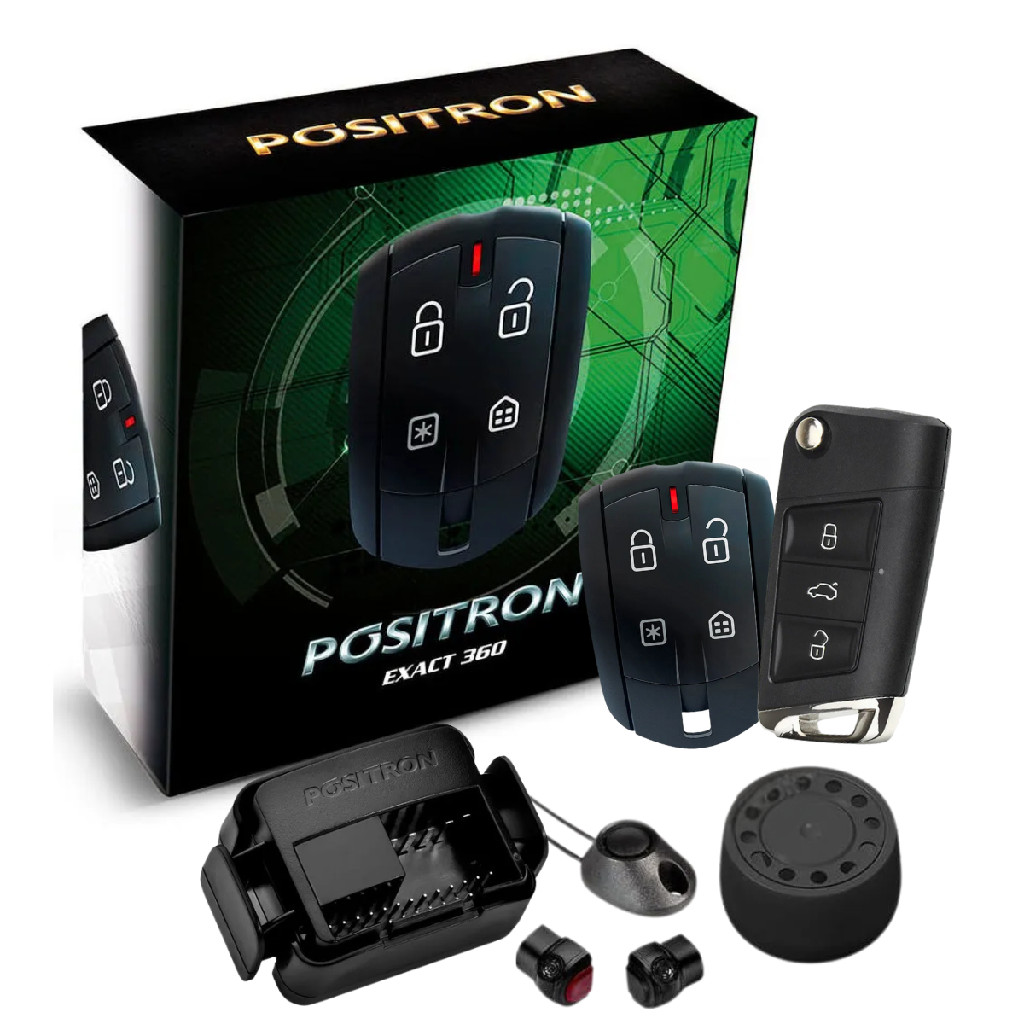 Alarme Automotivo Positron Exact Ex 360 + Chave Canivete Vw