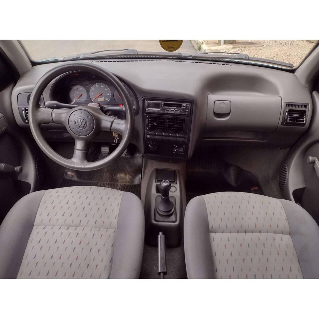 Moldura 6.8" e 7" VW Gol, Parati, Saveiro (Bola G2 - Com duto de ar) - Preta em Oferta na Shopee