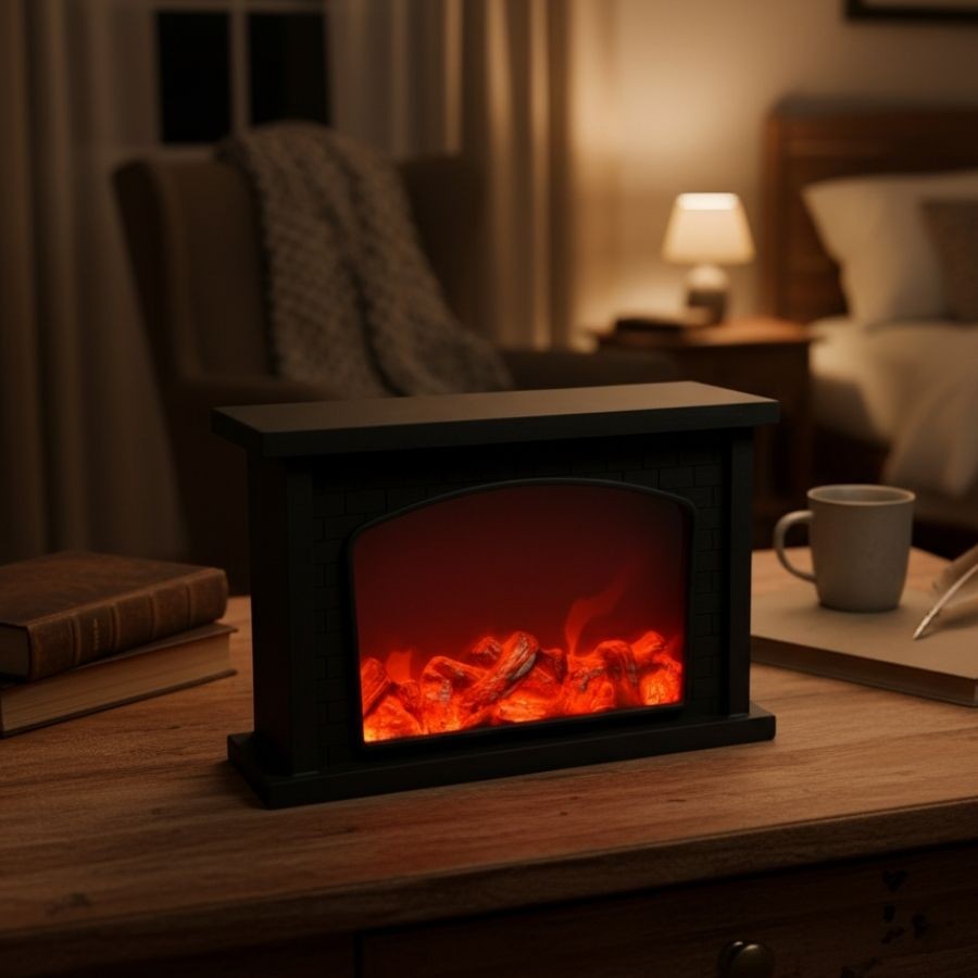 Luminária Lareira - 22x34,5x9,5cm - 1 unidade - Rizzo em Oferta na Shopee