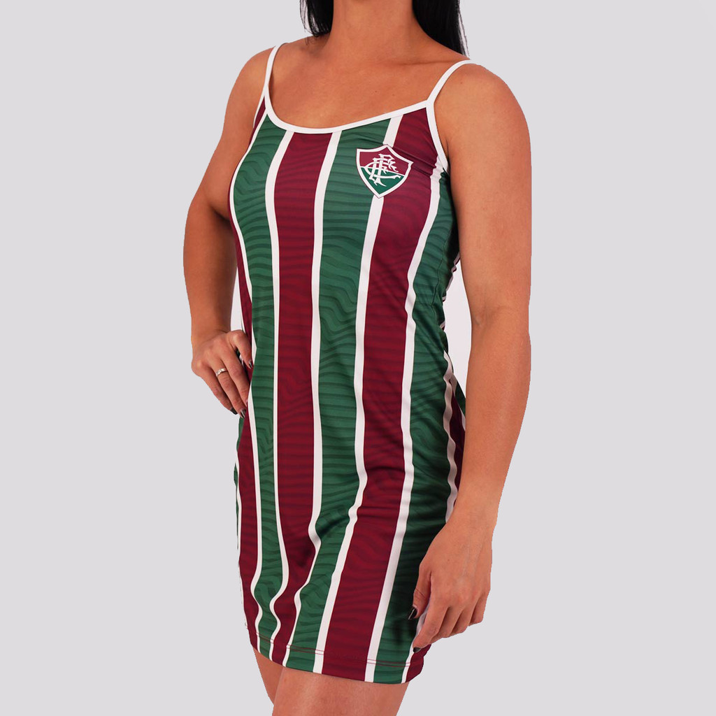 Vestido Fluminense Ritmo Feminina Vinho