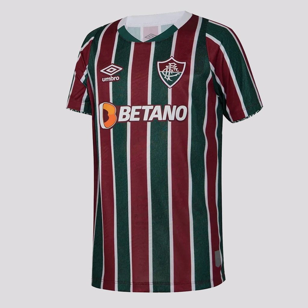 Camisa Umbro Fluminense I 2024 Juvenil Vermelha em Oferta na Shopee