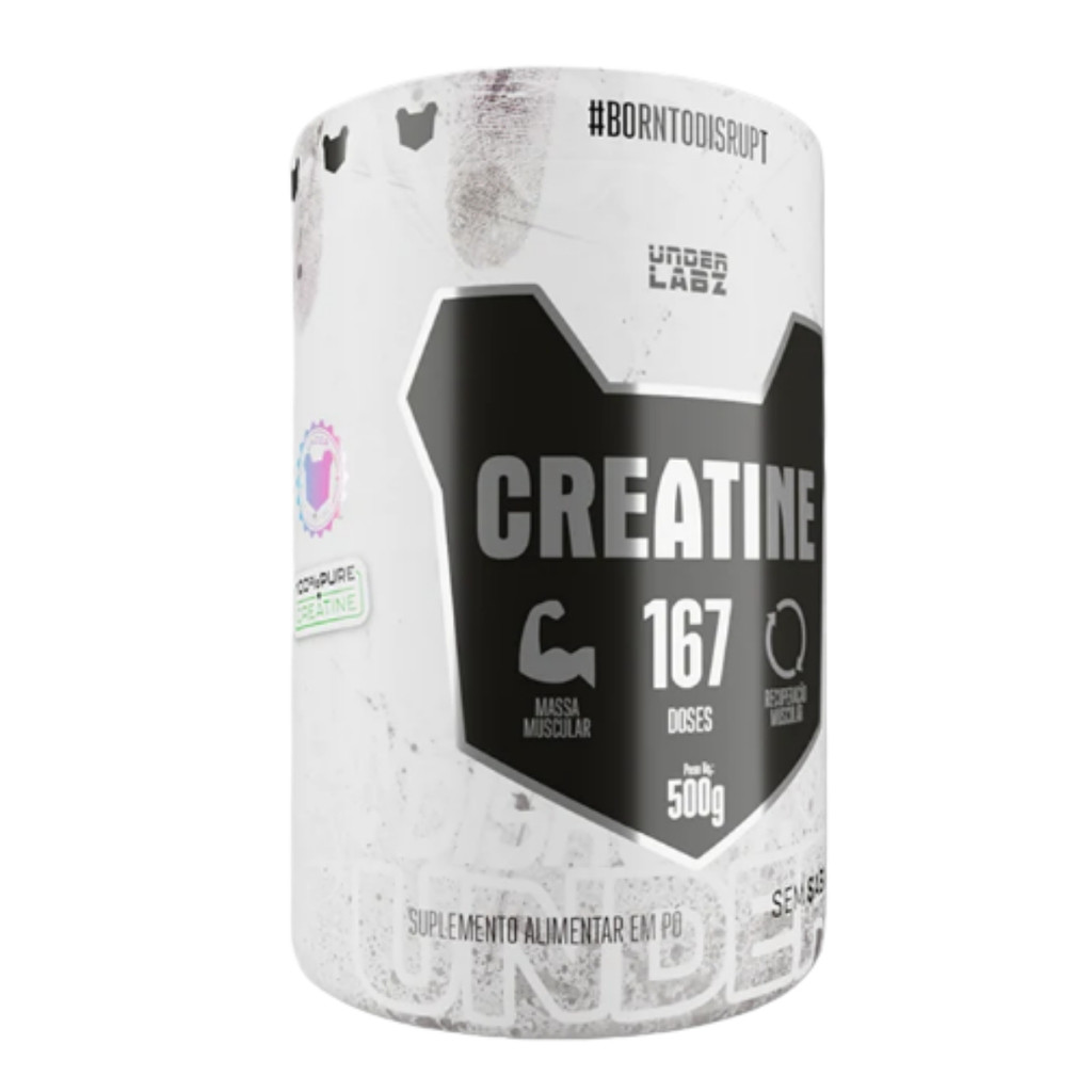 Creatine Borntodisrupt Pote Com 500g Under Labz em Oferta na Shopee
