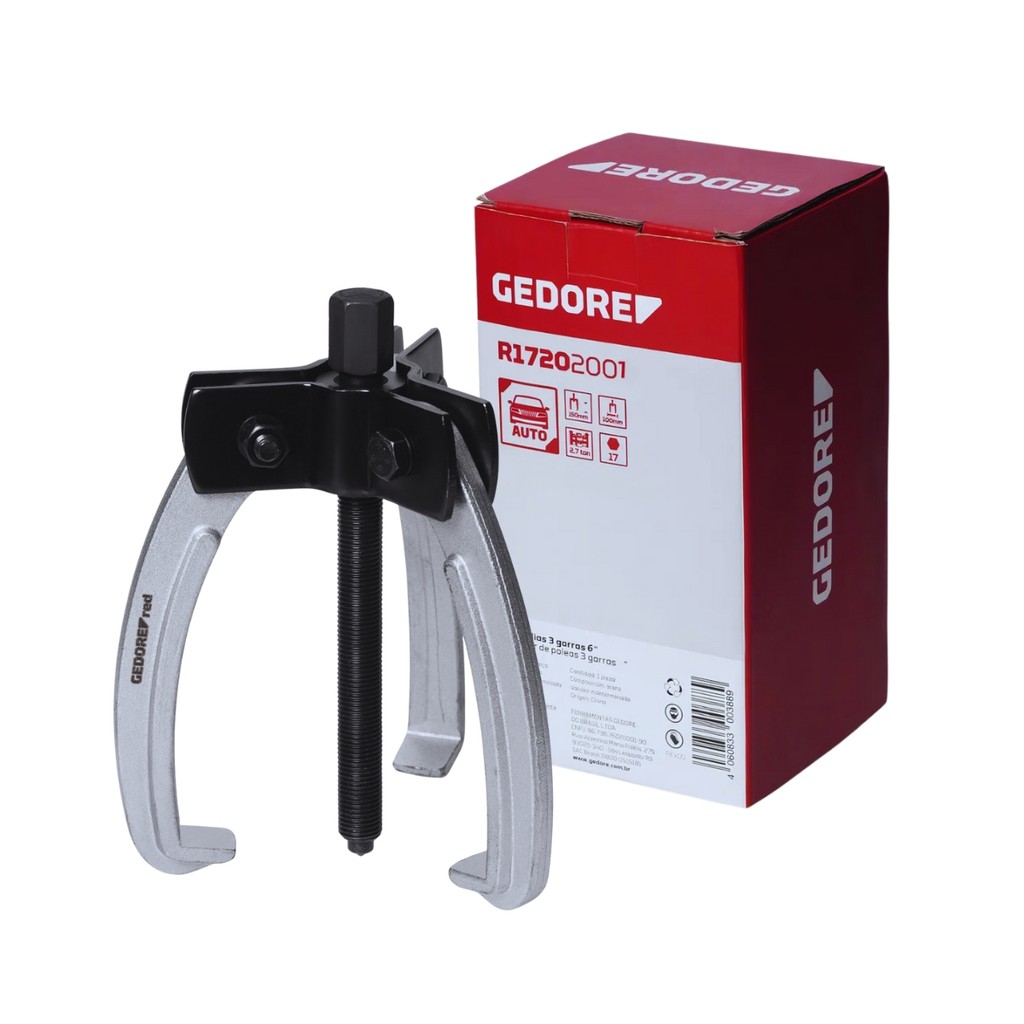 Saca Polia 3 Garras Gedore Red R17202001 6 Polegadas 150mm 3,3T Profissional