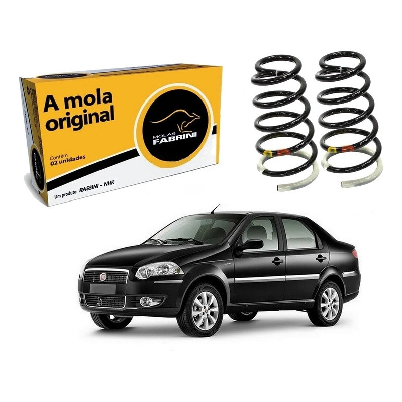 Par De Molas Traseiras Siena Rst 1.0 1.4 1.8 2010 A 2016 em Oferta na Shopee