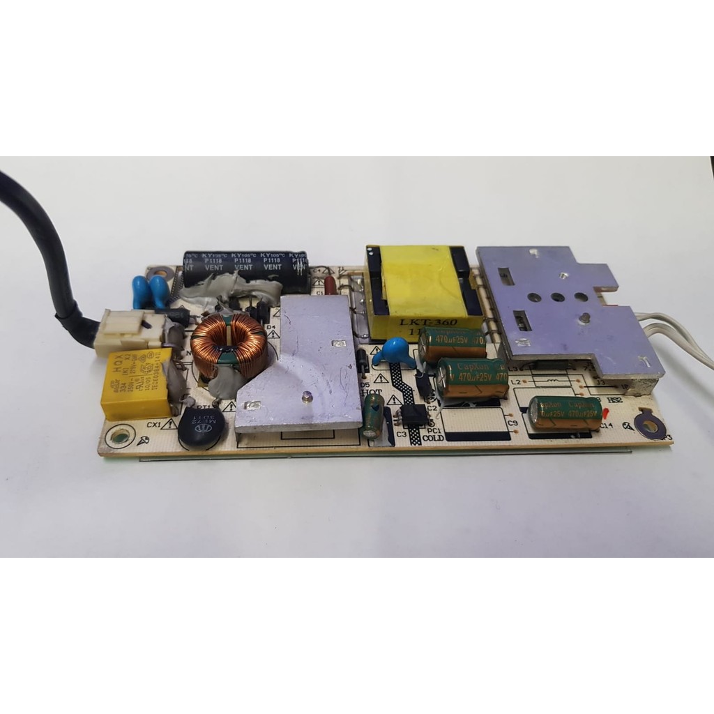 Placa fonte de alimentação Semp Toshiba LE1950 (COM DEFEITO-NÃO LIGA) - PÇ2084