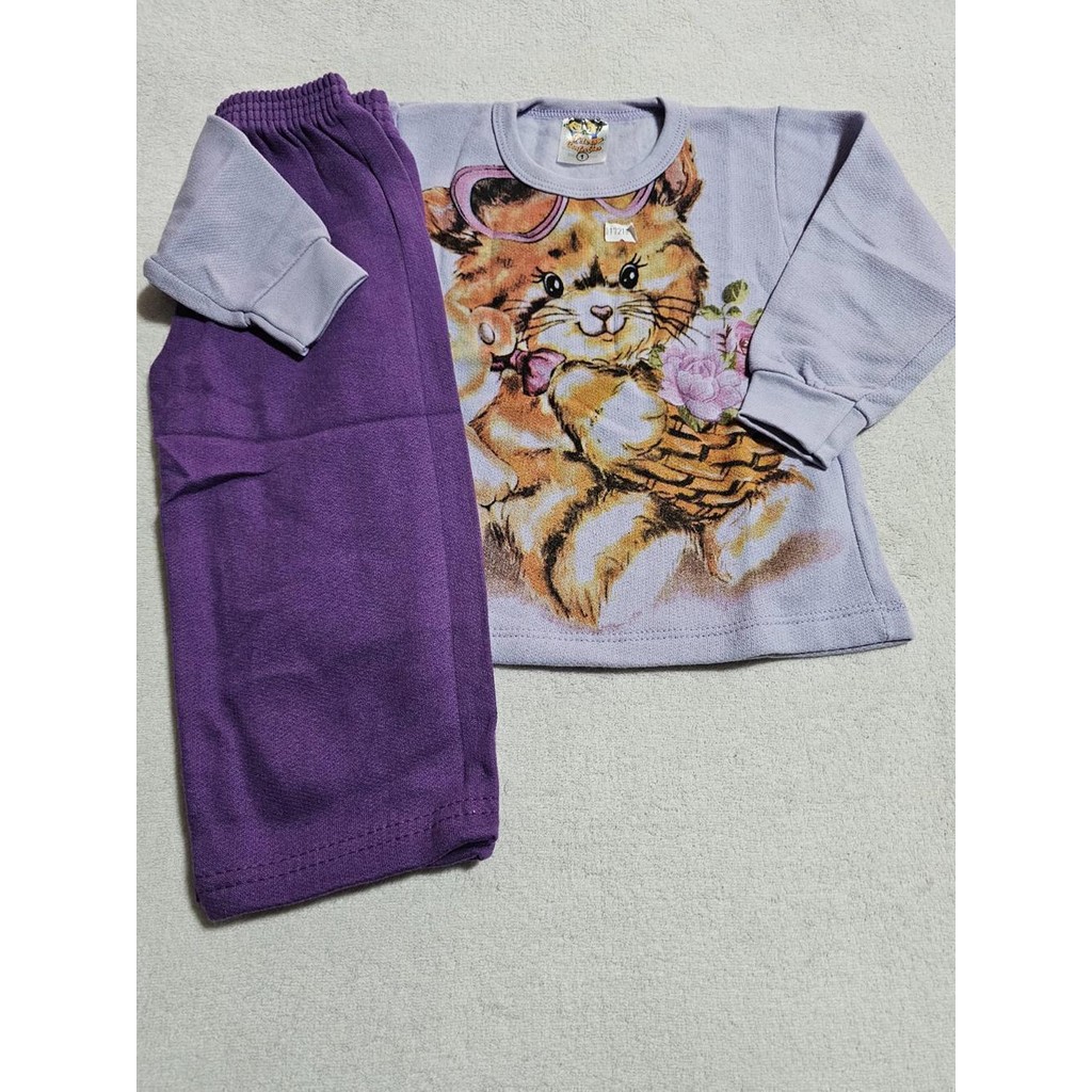 Conjunto Menina Moletom Tamanho 01