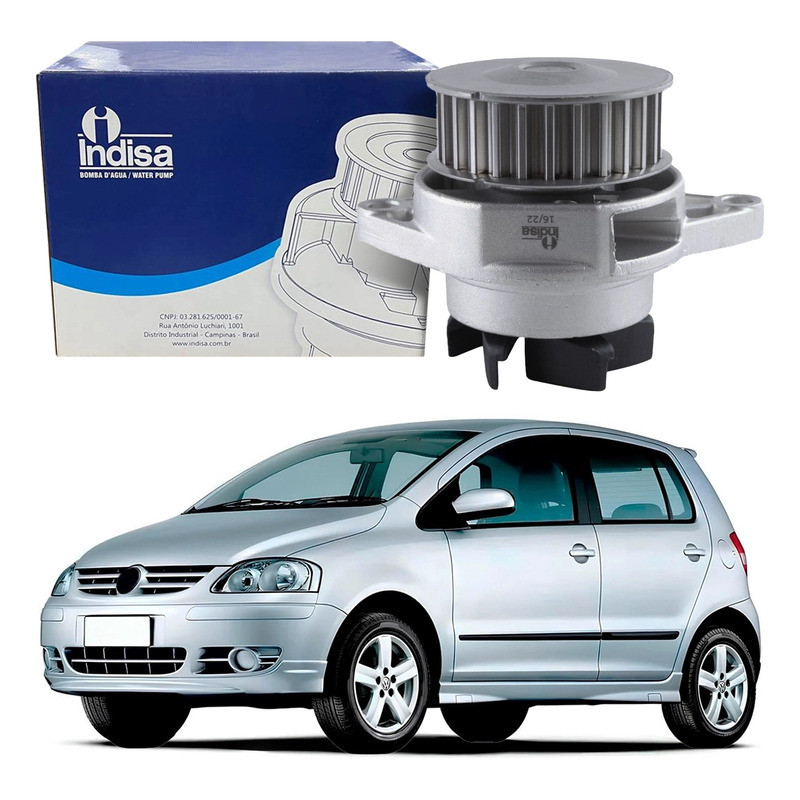 Bomba Dagua Indisa Fox 1.0 8v Ea111 2008 A 2009 em Oferta na Shopee