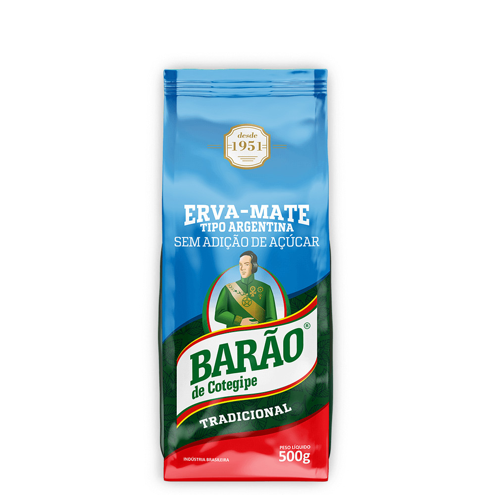 Erva Mate Barão Tradicional Tipo Argentina 500g