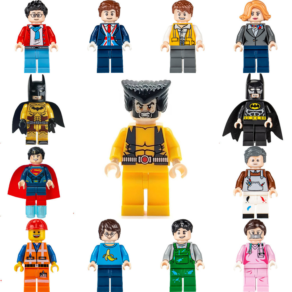 Blocos de construção de bonecos de ação brinquedos infantis