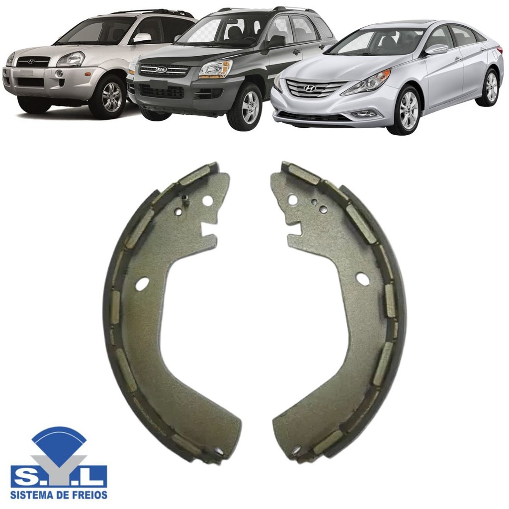 Sapata De Freio Traseira Sonata 2007 A 2012 / Tucson 2004 A 2011 / Sportage 2004 A 2007 - 204607