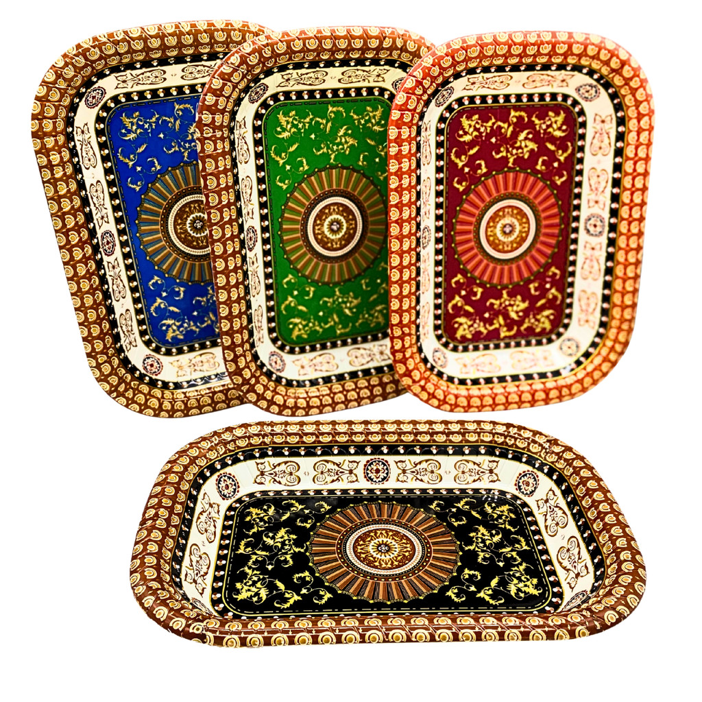 Bandeja travessa retangular plástica 41cm ESTAMPA ÁRABE em Oferta na Shopee